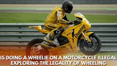 is doing a wheelie on a motorcycle illegal
