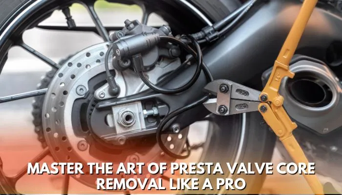 how to remove the Presta valve core without a tool
