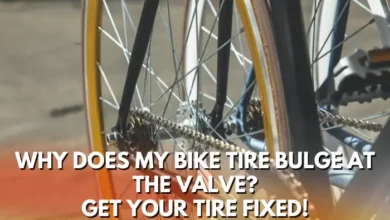 Why does my bike tire bulge at the valve